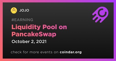 Liquidity Pool on PancakeSwap