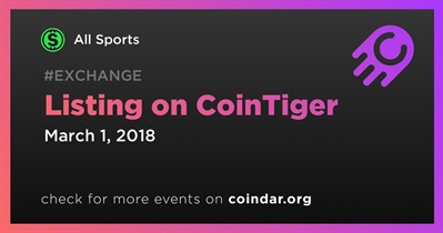 CoinTiger에 상장