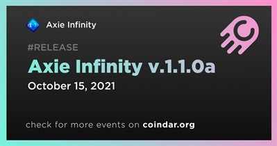 Axie Infinity v.1.1.0a