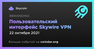 Пользовательский интерфейс Skywire VPN