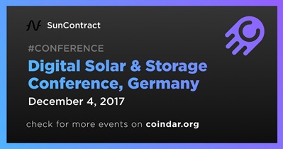 Digital Solar &amp; Storage Conference, Germany