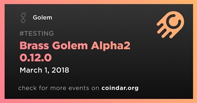 황동 골렘 Alpha2 0.12.0