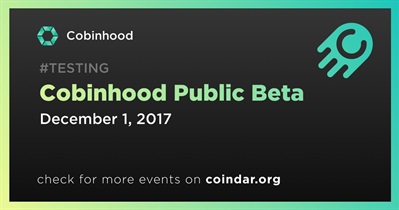 Cobinhood Public Beta