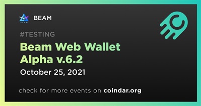 Beam Web Wallet Alpha v.6.2