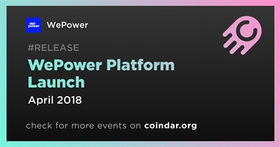 WePower Platform Launch