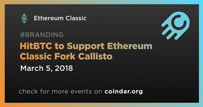 HitBTC para apoiar Ethereum Classic Fork Callisto
