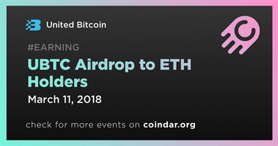 UBTC Airdrop to ETH Holders