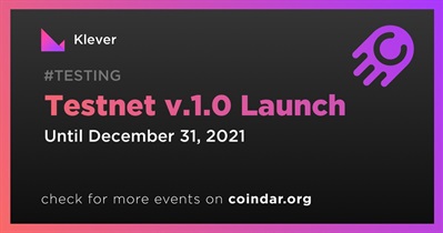 Testnet v.1.0 Launch