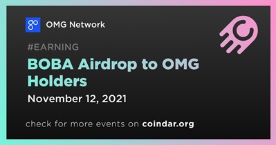 BOBA Airdrop to OMG Holders