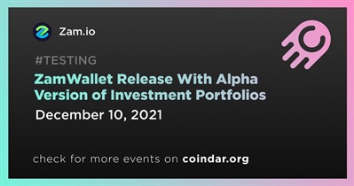 ZamWallet Release With Alpha Version of Investment Portfolios