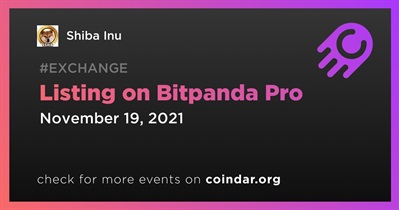 Listing on Bitpanda Pro