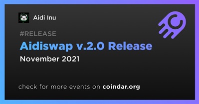 Lanzamiento de Aidiswap v.2.0