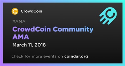 CrowdCoin Community AMA