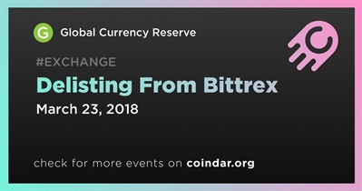 Delisting From Bittrex