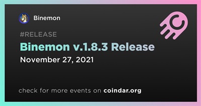 Lanzamiento de Binemon v.1.8.3