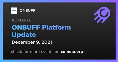 Actualización de la plataforma ONBUFF
