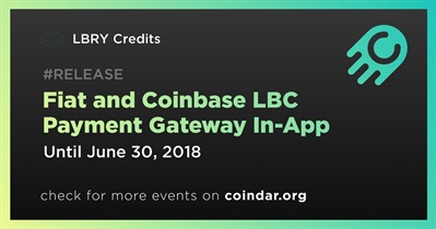Fiat and Coinbase LBC Payment Gateway In-App