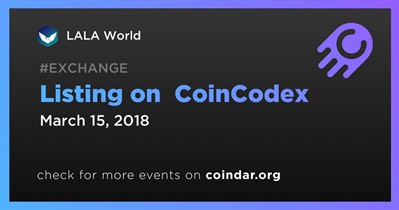 Listing on  CoinCodex