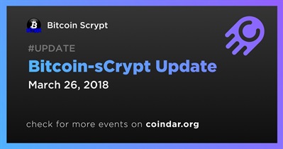 Actualización de Bitcoin-sCrypt