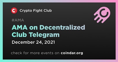 Decentralized Club Telegram의 AMA