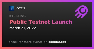 Public Testnet Launch