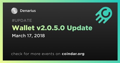 Wallet v2.0.5.0 Update