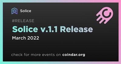 Solicе v.1.1 Release