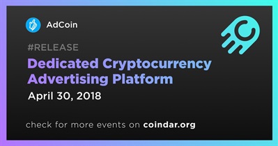 Dedicated Cryptocurrency Advertising Platform