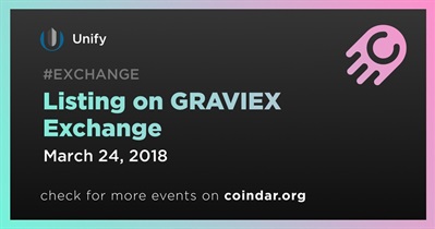 Listing on GRAVIEX Exchange