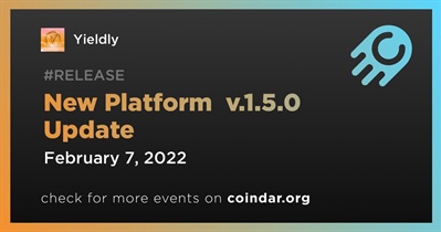 Atualização da nova plataforma v.1.5.0