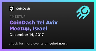 CoinDash Tel Aviv Meetup, Israel