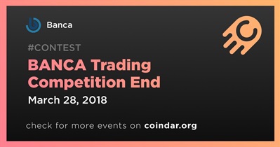 BANCA Trading Competition End