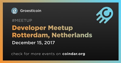 Desenvolvedor Meetup Rotterdam, Holanda