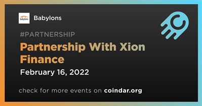 Xion Finance과의 파트너십