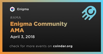 Enigma Community AMA