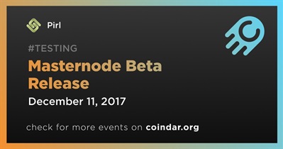 Masternode Beta Release