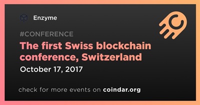 A primeira conferência blockchain suíça, Suíça