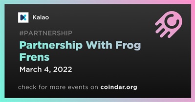 Partnership With Frog Frens
