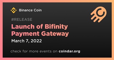 Lanzamiento de la pasarela de pago Bifinity
