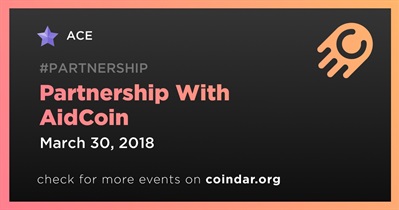 Partnership With AidCoin