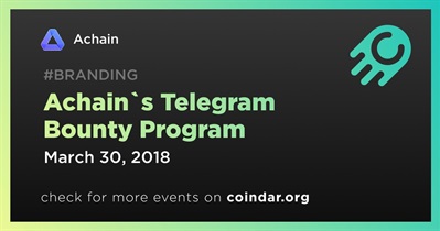 Ang Telegram Bounty Program ni Achain