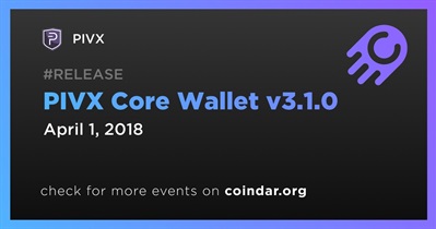 PIVX Core Wallet v3.1.0