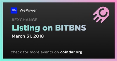 Listing on BITBNS