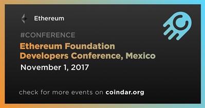 Conferencia de Desarrolladores de la Fundación Ethereum, México