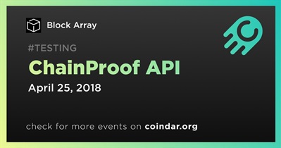 ChainProof API&#39;si