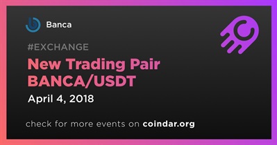 New Trading Pair BANCA/USDT