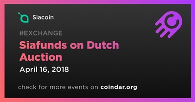 Siafunds on Dutch Auction