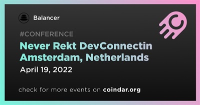 Never Rekt DevConnect em Amsterdã, Holanda