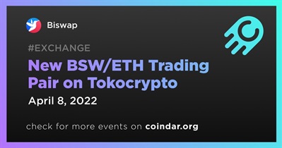 New BSW/ETH Trading Pair on Tokocrypto