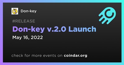 Don-key v.2.0 Launch